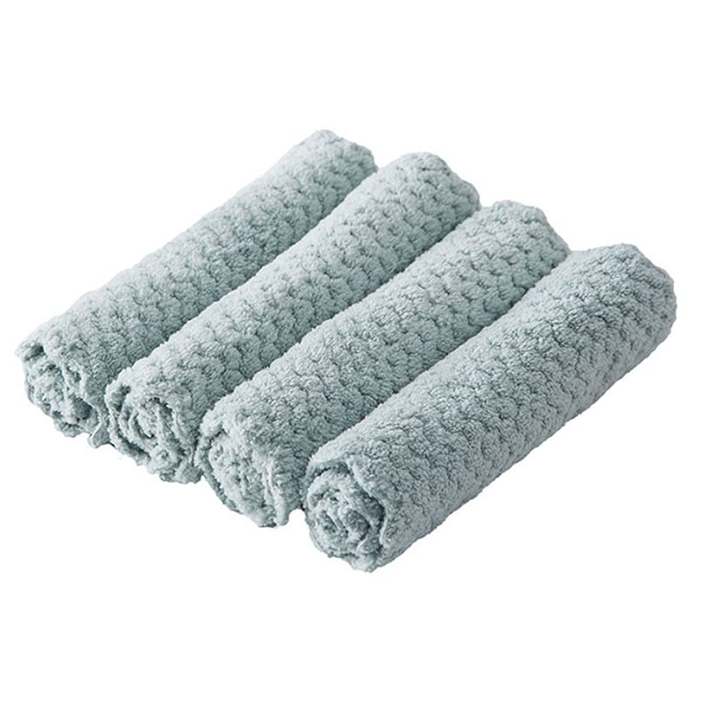 Premium Microfiber Kitchen Towels - Super Absorbent Dish Cloths, Anti-Grease Cleaning Rags for Non-Stick Cookware - 8 Pack (Color C) - Ideal for Wiping Countertops, Dishes, and Household Cleaning