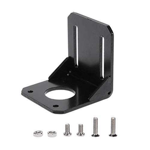 3D Printer Parts - L Shape Alloy Steel Mounting Bracket for NEMA17 42mm Stepper Motor with Screws | 3D Printing Accessories for DIY Projects & Machine Repair