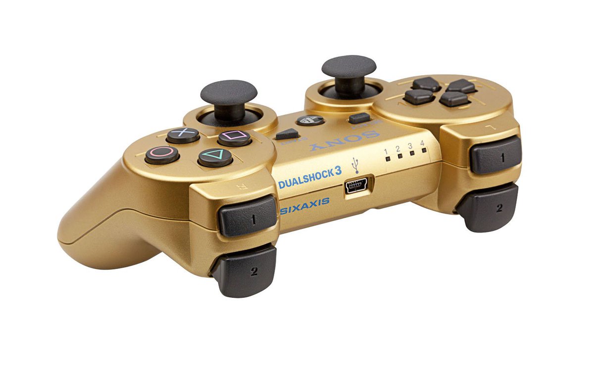 Original PlayStation 3 DualShock 3 Wireless Controller - Gold Edition | Compatible with PS3 Console | Perfect for Gaming, Streaming & Retro Game Nights
