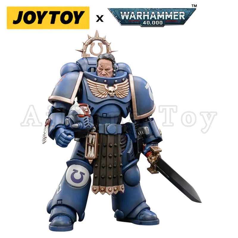 1/18 JOYTOY Warhammer 40K Ultramarines Primaris Lieutenant Amulius Action Figure - Collectible Miniature for Tabletop Gaming & Display