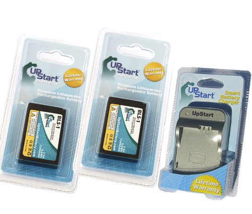 2-Pack Olympus BCS-1 & BLS-1 Replacement Battery and Charger Set - 1150mAh 7.4V Li-ion for Olympus Digital Cameras - Perfect for Travel, Photography & Backup Power