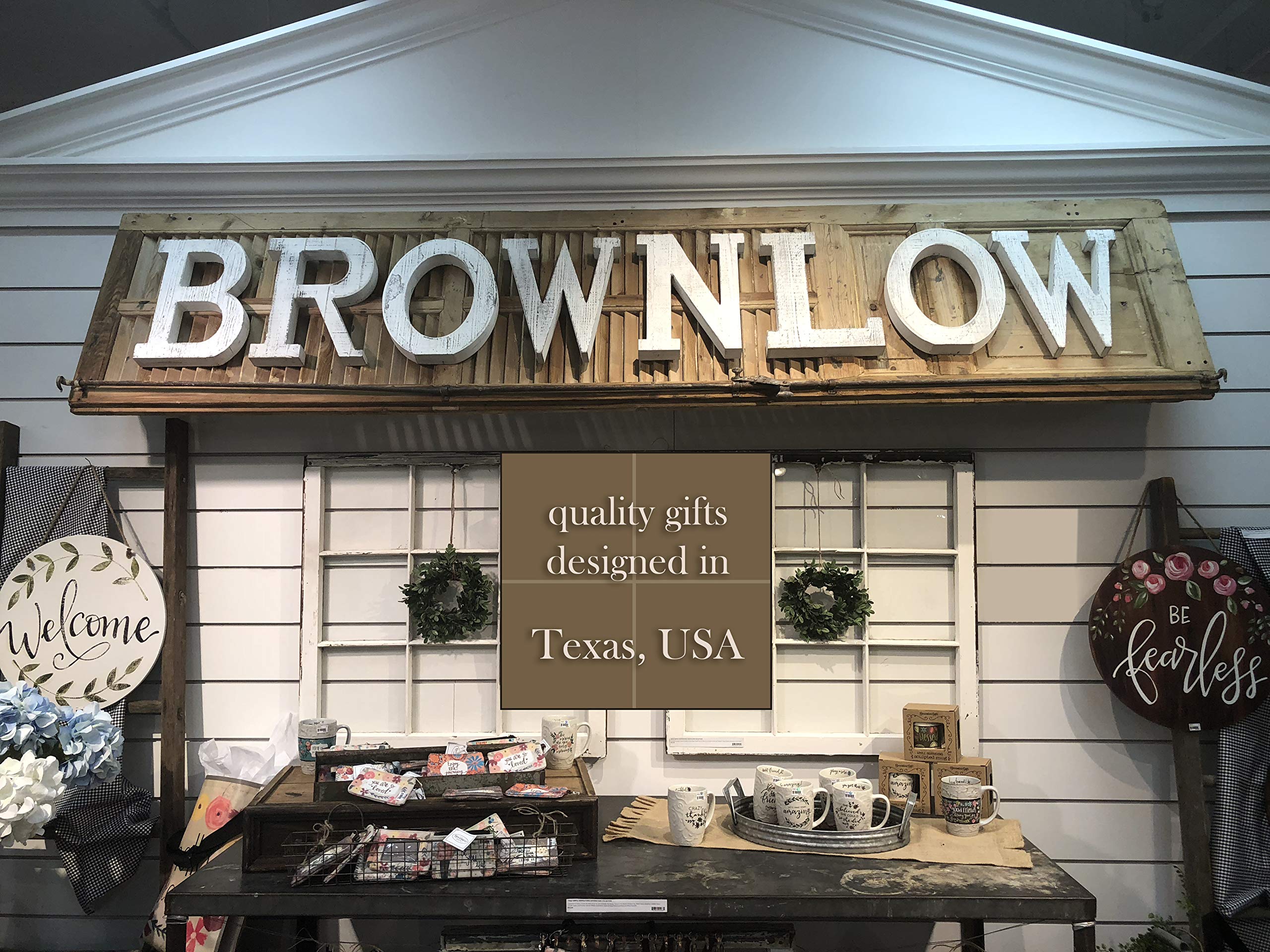 Brownlow Gifts 100% Cotton Vintage Style Tea Towel - 18 x 28 Inches - Home Sweet Home Design - Perfect for Kitchen, Dining & Housewarming Gifts