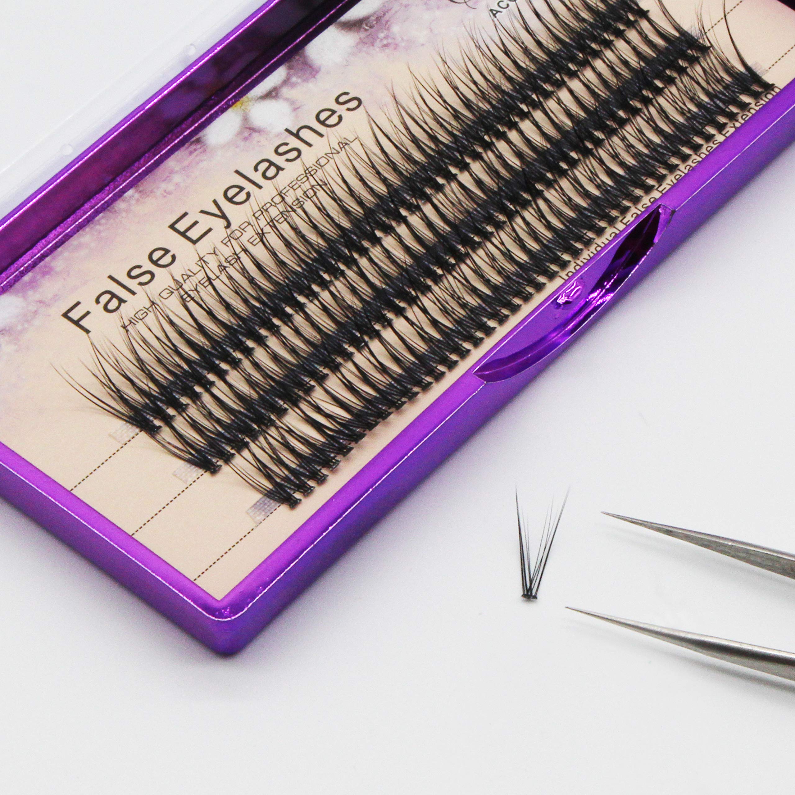Premium 120pcs D Curl 12D Fish Tail False Eyelash Clusters - Natural Soft Long PBT Mink Lashes, Handmade Individual Eyelash Extensions (10mm) for Everyday Glam & Special Occasions