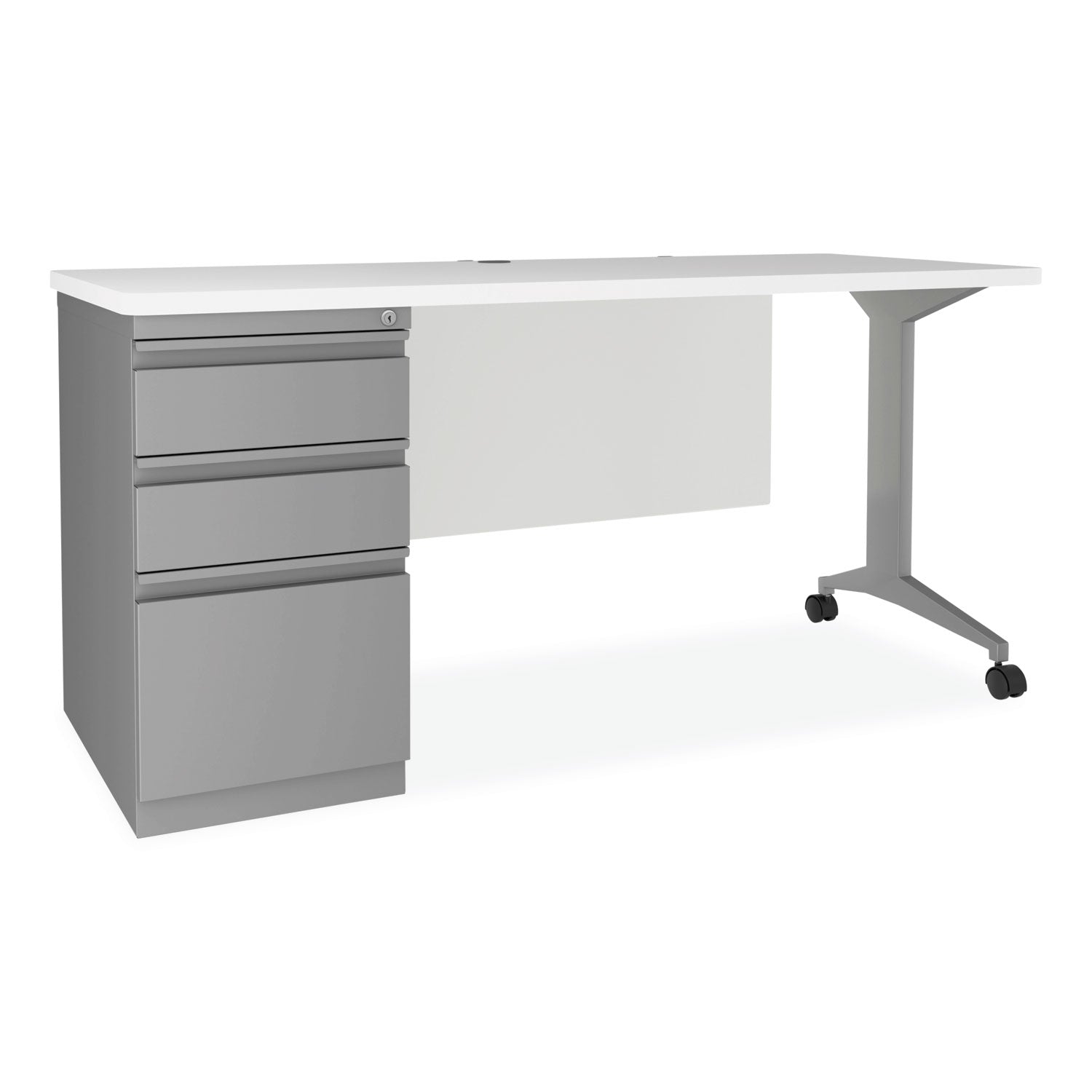Alera Modern Teacher Series Left Side Pedestal Desk - 60