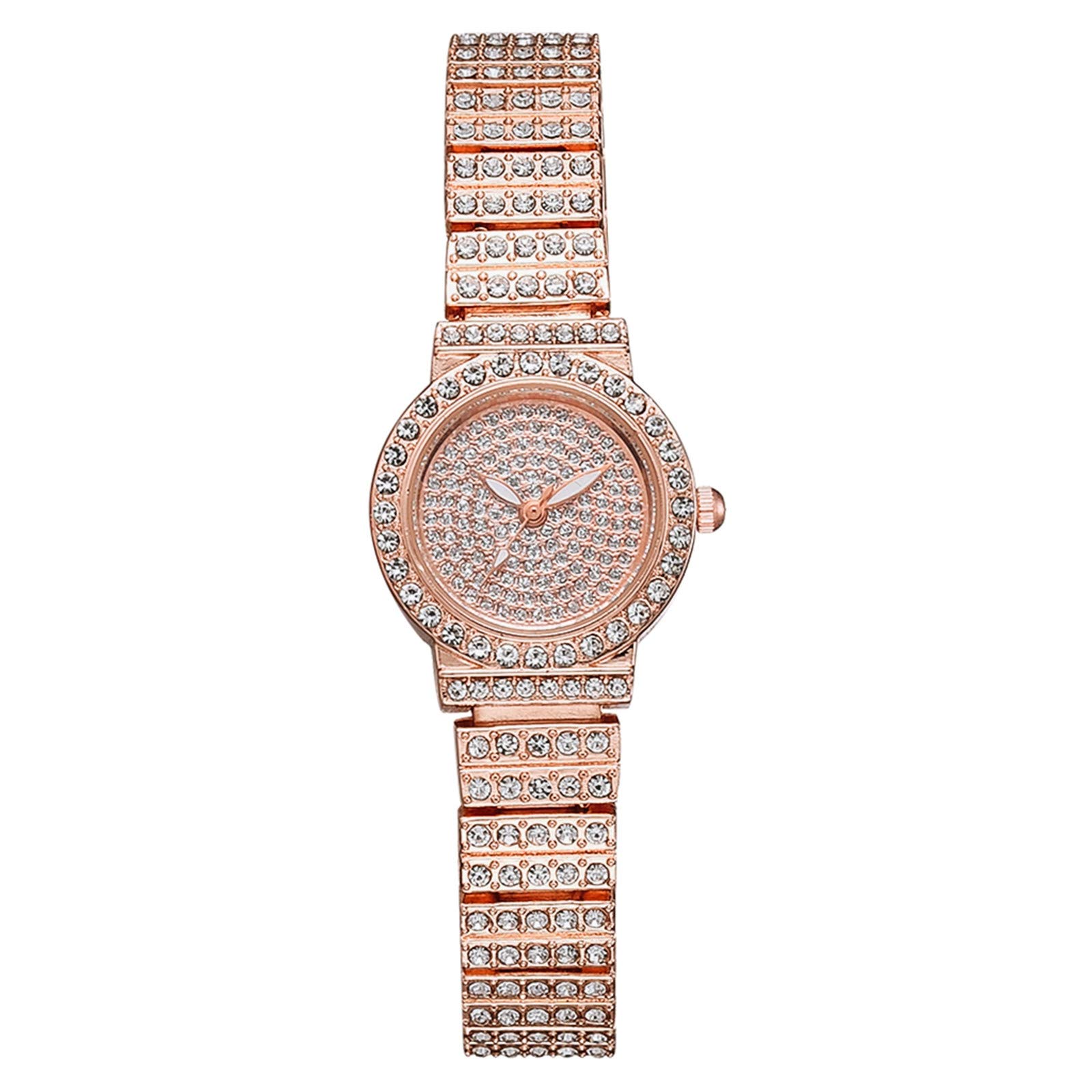 Elegant Women's Two-Tone Stainless Steel Dress Watch - Classic Ladies Wristwatch with Metal Band, Perfect for Office, Party & Gift Giving