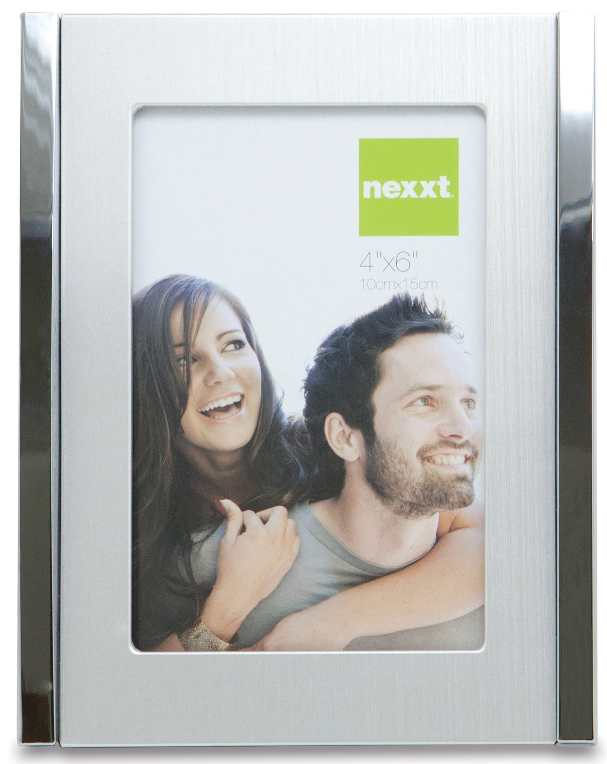 Nexxt Regent 4x6 Inch Silver Picture Frame - Elegant Display for Photos, Artwork, and Memories - Perfect for Home, Office, and Gift Giving