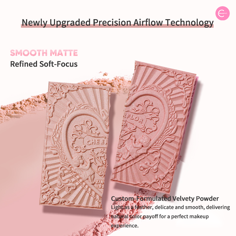 CHEERFLOR Angel Frame Dual Tone Blush Palette - Natural & Glow Makeup for Cheeks - Perfect for Everyday Wear, Date Night & Special Occasions