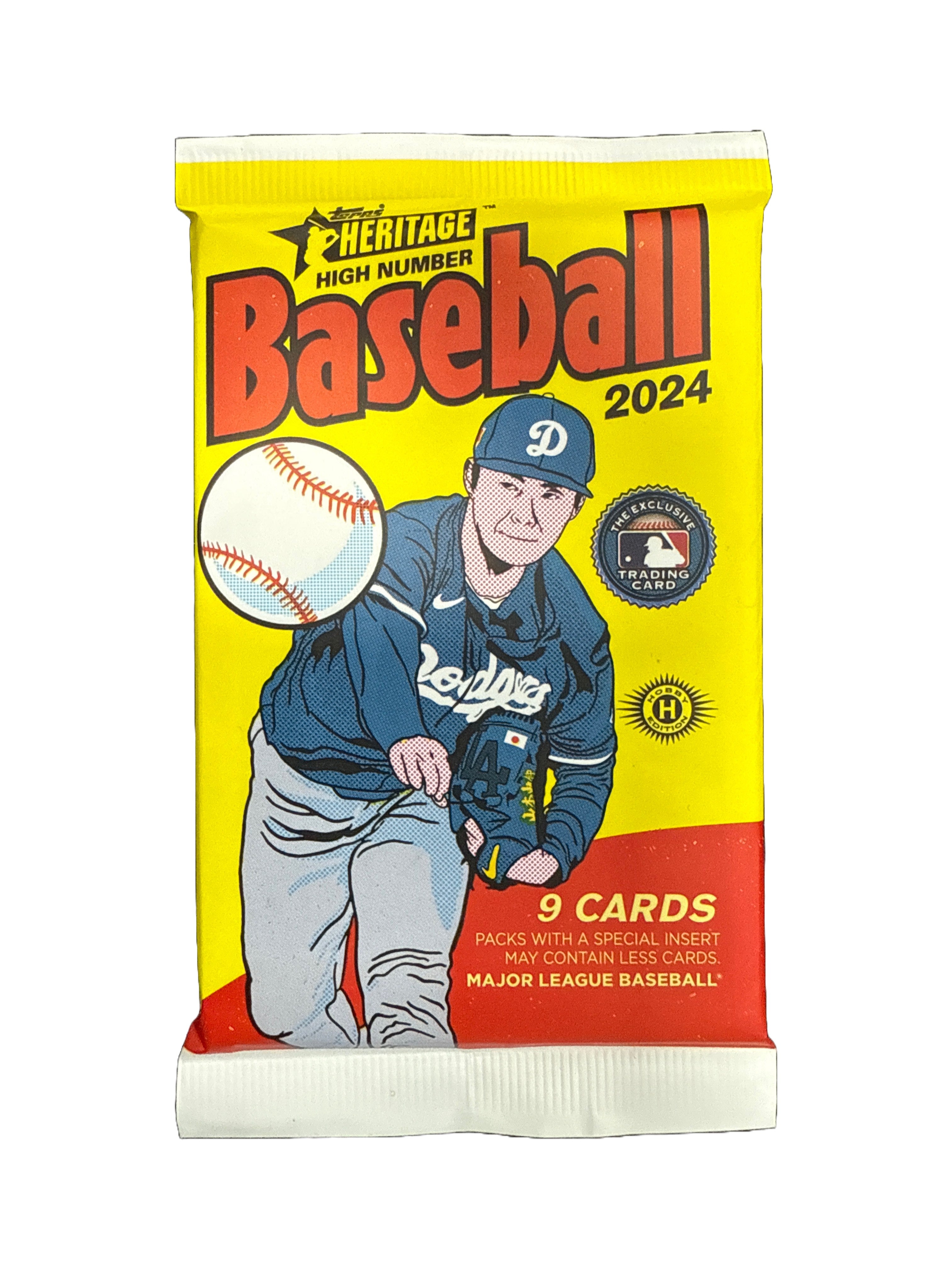 2024 Topps Heritage High Number Baseball Cards - Single Pack | Collectible Trading Cards for Sports Fans & Memorabilia Enthusiasts | Perfect for Gifts, Trading, and Display