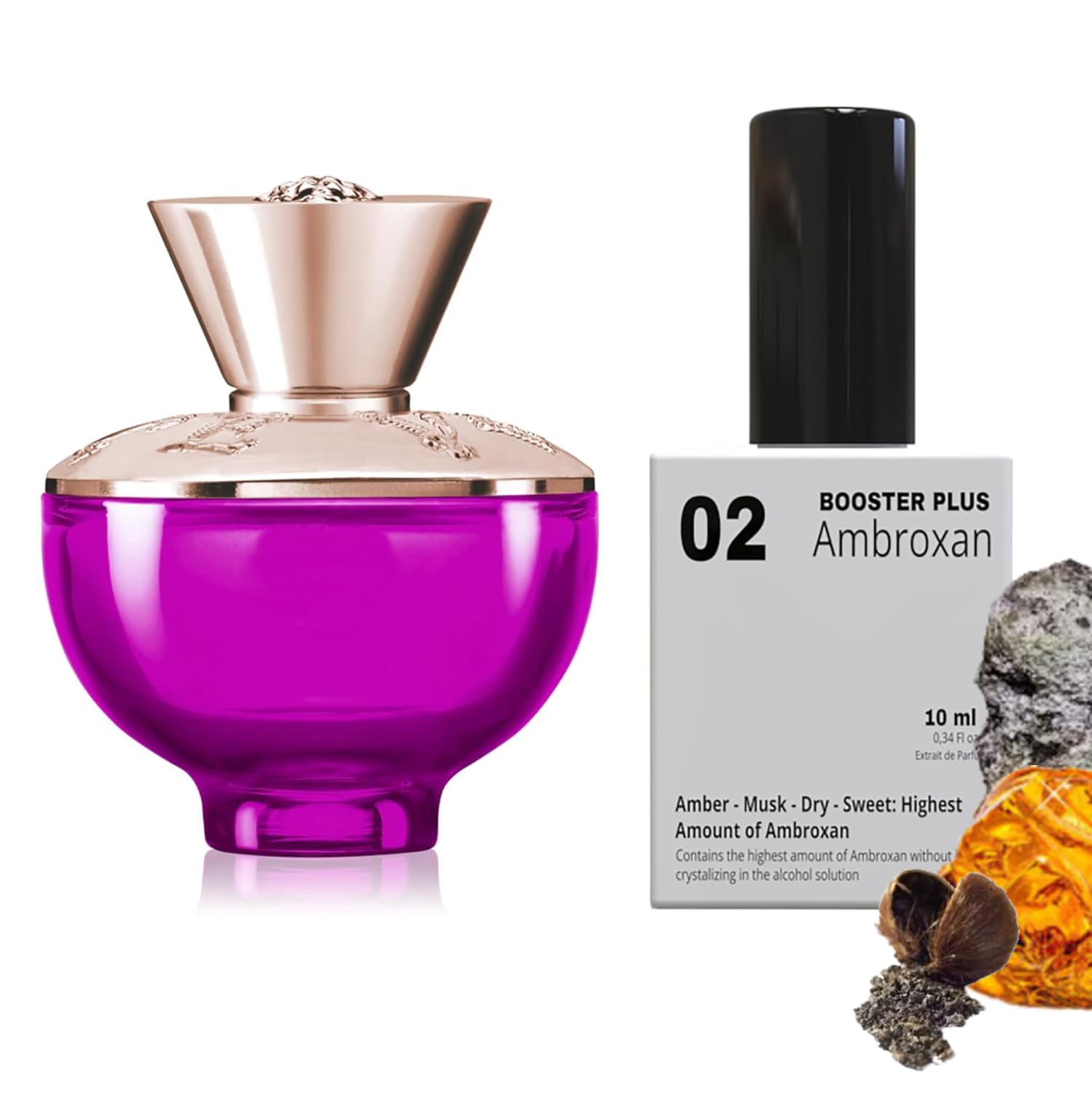 Ambroxan Molecule 02 Perfume Booster for Dylan Purple - Long Lasting 12 Hour Fragrance Enhancer (Large Bottle Not Included) - Perfect for Evening Events, Date Nights & Special Occasions