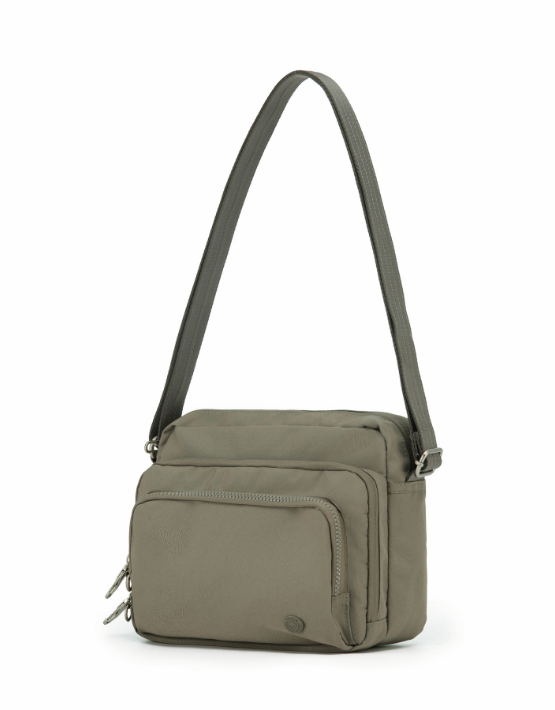 TOSCA TCA981 Anti-Theft Crossbody Bag for Women - Secure & Stylish Taupe Side Bag for Travel, Commuting & Daily Use