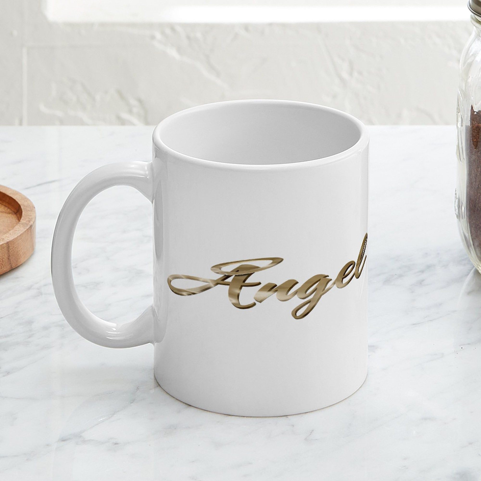 Angel Design 11 oz (325 ml) Ceramic Coffee Mug - Perfect for Tea, Hot Chocolate & Office Use - Gift for Holidays & Birthdays
