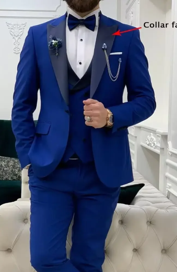 Royal Blue Prom Tuxedo 3-Piece Men's Formal Suit Set - Perfect for Prom, Weddings & Black Tie Events | CS5227