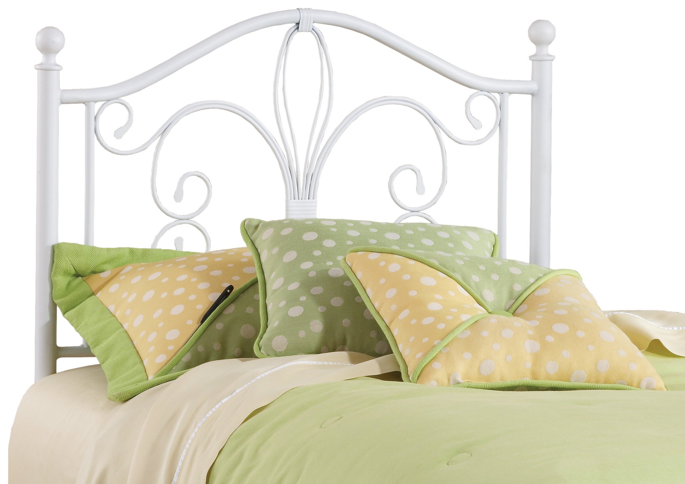 Hillsdale Ruby Twin Bed Frame with Headboard - White | Modern & Sturdy Design for Kids, Teens & Guest Rooms | Perfect for Small Spaces & Cozy Bedrooms