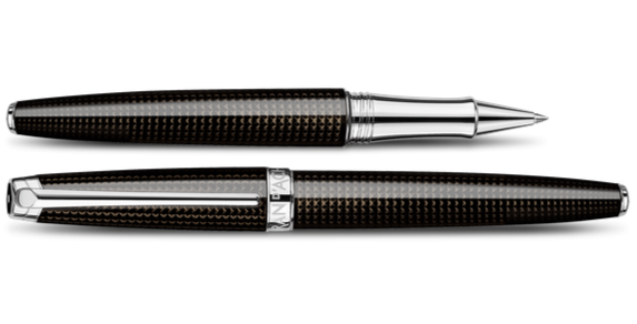 Caran D’Ache Leman De Nuit Rollerball Pen - Premium Swiss Writing Instrument for Business, Gifts & Everyday Use - Smooth Ink Flow for Office, Journaling & Signature Writing