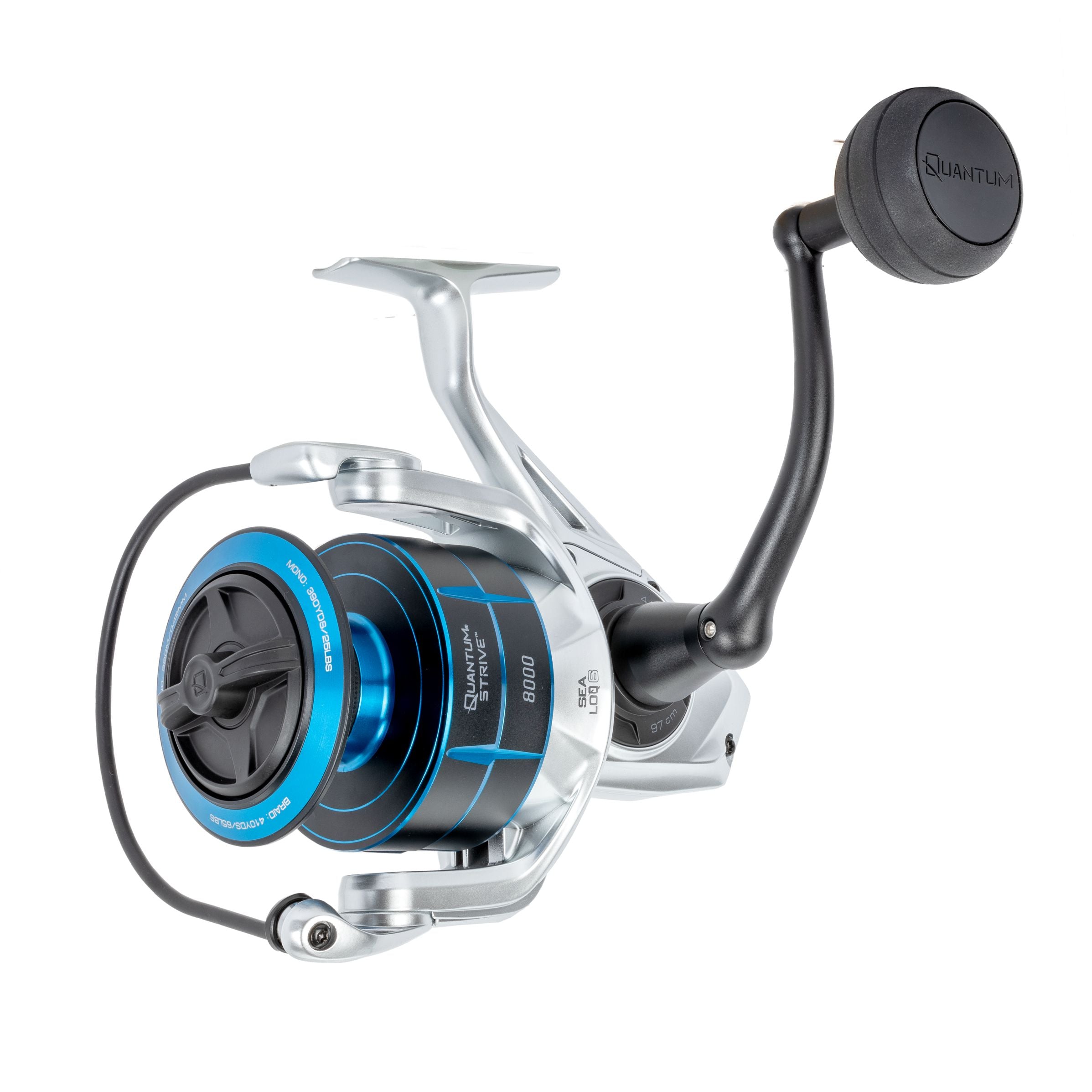 Quantum Strive Spinning Reel - High Performance Saltwater Fishing Reel with Smooth Drag System | Perfect for Offshore, Surf Fishing & Freshwater Angling