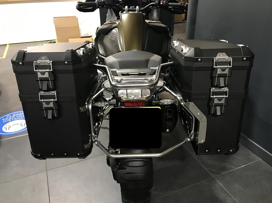 BMW Motorrad GS40 Aluminum Pannier Expansion Set - Limited Edition Black | Motorcycle Luggage System for Adventure Touring & Long-Distance Travel