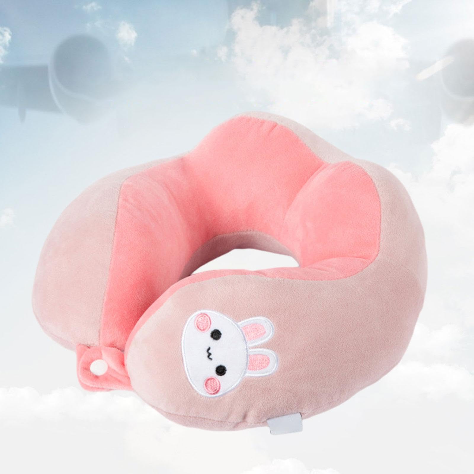 THE STYLE SUTRA® Travel Neck Pillow for Women & Men - Portable & Durable Memory Foam Support for Airplane, Car, Office - Soft Pink Travel Accessory | Perfect for Long Flights, Road Trips & Work Breaks