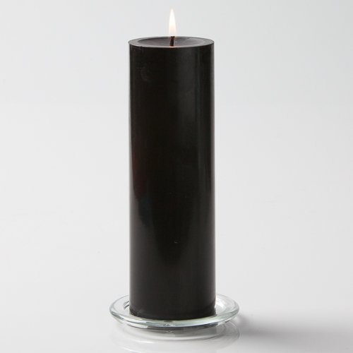 Richland® Unscented Black Pillar Candles - 3