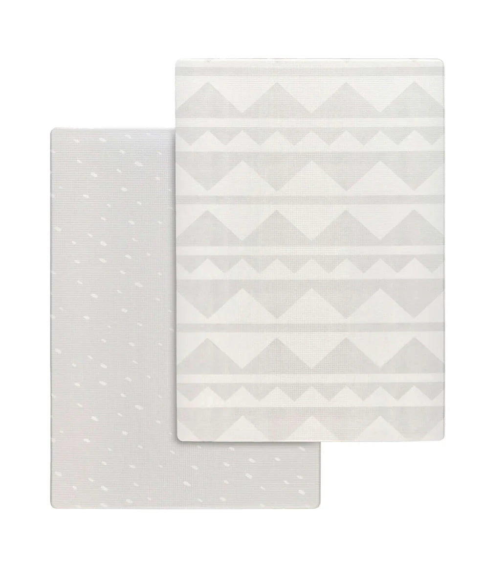 Toddlekind Reversible Baby Playmat - Tribeca Fog Design | Non-Slip, Waterproof & Portable for Nursery, Playroom & Travel | Safe for Crawling & Tummy Time