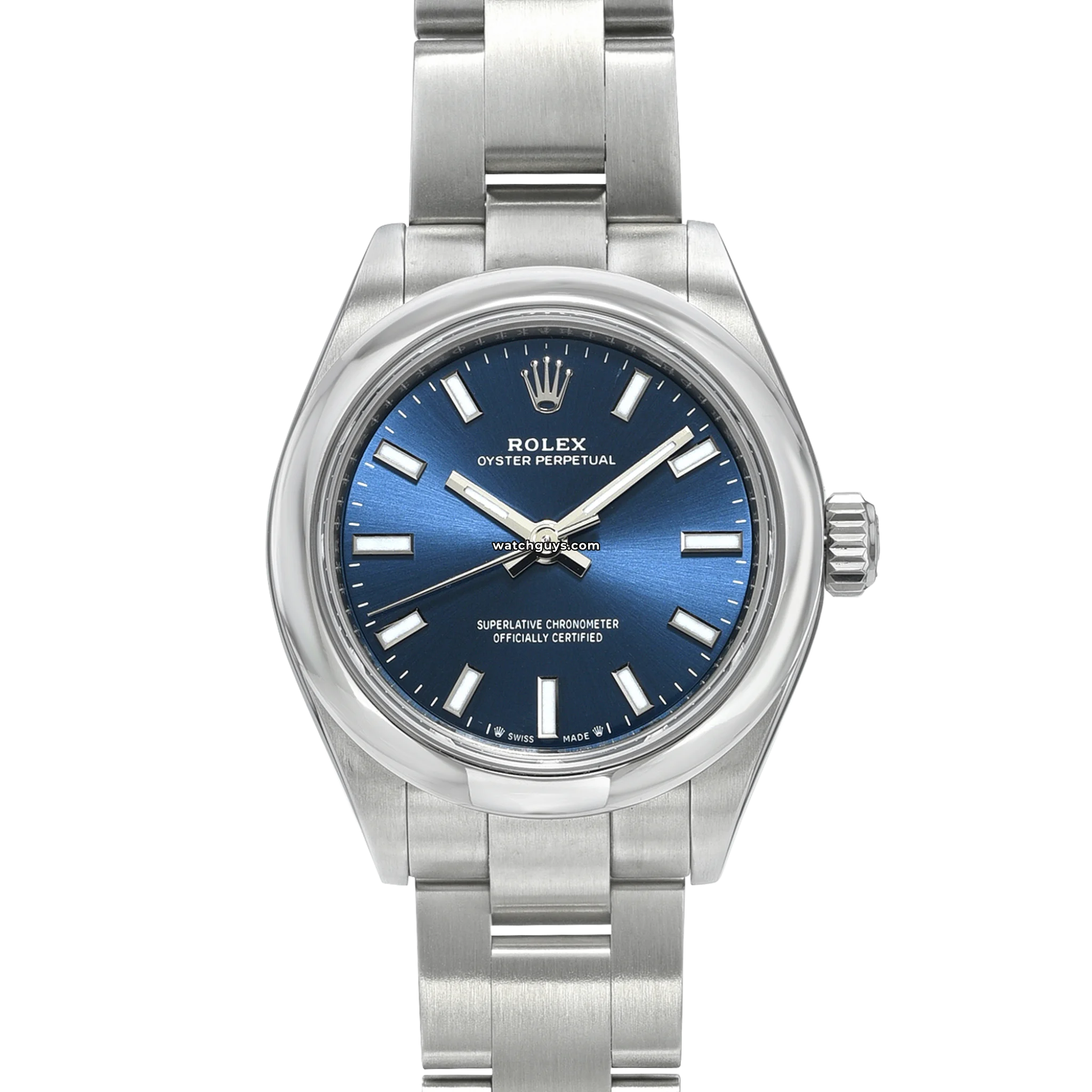 Rolex Oyster Perpetual 276200 Blue Dial 34mm Stainless Steel Watch - Luxury Timepiece for Men, Business & Formal Occasions