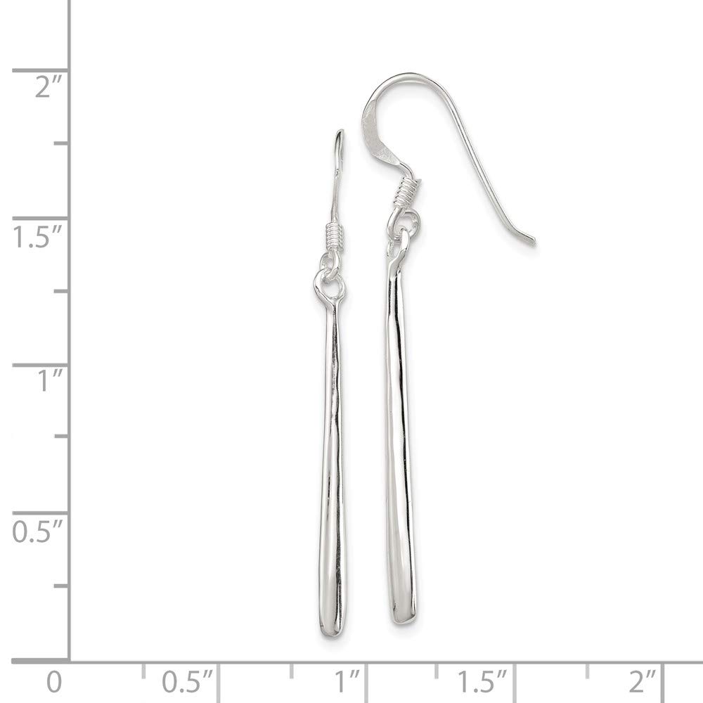 925 Sterling Silver Teardrop Bar Earrings for Women - Dainty Minimalist Drop Earrings for Everyday Wear, Date Night & Special Occasions