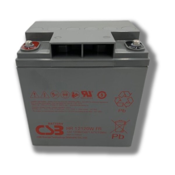 12V 30Ah Rechargeable Battery - CSB HR12120W FR Fire Resistant with UL 94 V0 Flame Retardant Case - Perfect for UPS Backup, Solar Power Systems & Emergency Lighting