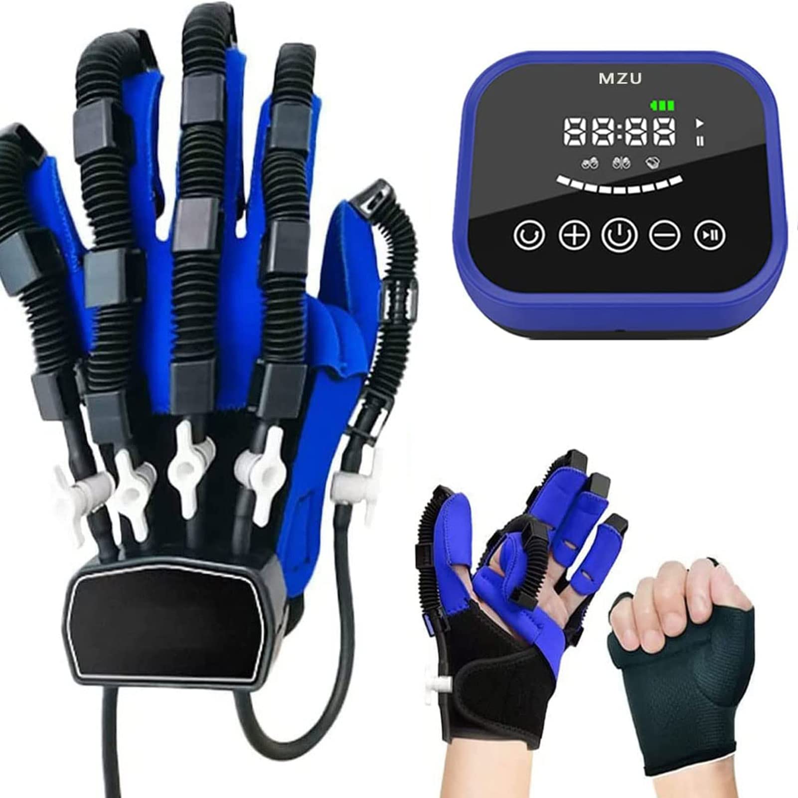 Rehabilitation Robot Gloves for Hand Therapy - Stroke Recovery & Hemiplegia Training Device, Finger Straightening Brace & Hand Protector for Physical Therapy Exercises (Left Hand, Size M) - Ideal for Post-Stroke Rehabilitation & Hand Mobility Restoration
