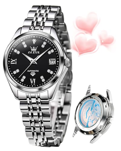 L9801: Silver band & Black dial