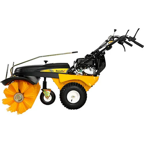 SnowEx SS 4000 Walk Behind Sweeper - Commercial Grade Power Sweeper for Parking Lots, Warehouses & Industrial Areas - Durable Outdoor Cleaning Equipment