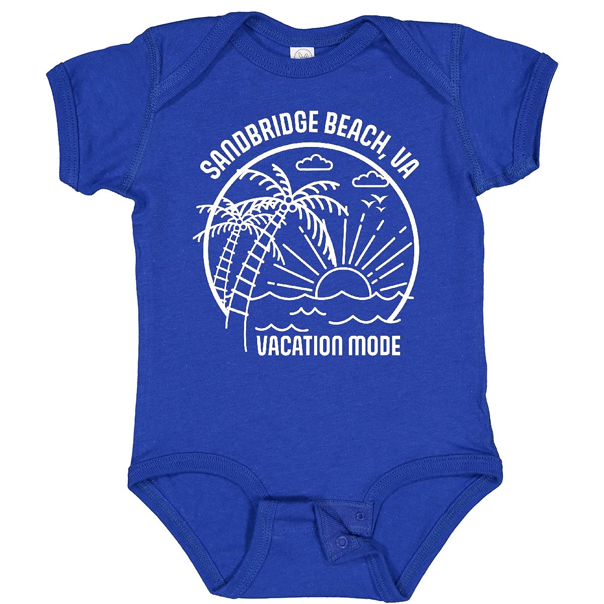 Inktastic Summer Vacation Mode Sandbridge Beach Virginia Baby Bodysuit - Cute & Comfortable Infant Onesie for Beach Trips & Family Vacations