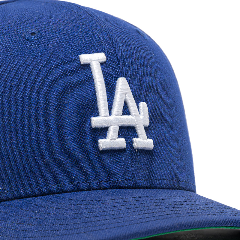 New Era x Politics Los Angeles Dodgers 59FIFTY Fitted Hat - Dark Royal Blue Baseball Cap for Men & Women - Perfect for Games, Streetwear & Sports Fashion