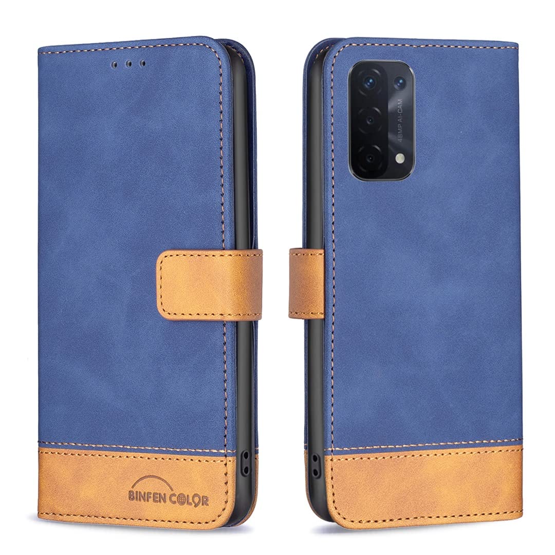 Premium Magnetic Flip Wallet Case for Oppo A74 5G - PU Leather Protective Cover with Card Slots & Stand Function | Perfect for Work, Travel & Daily Use
