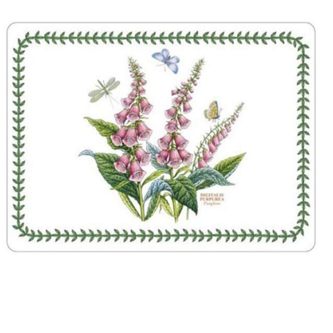 Botanic Garden Placemats Set of 4 - Waterproof Table Mats for Dining, Kitchen, and Outdoor Use - Non-Slip Rectangular Place Mats for Home Decor and Parties