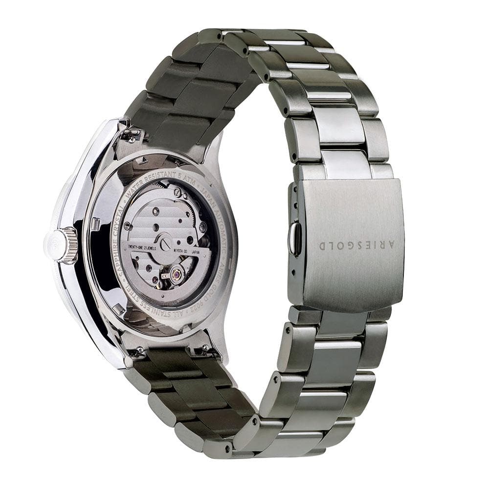 ARIES GOLD INSPIRA G 9022 S BK Men's Luxury Watch - Stylish Analog Wristwatch for Business, Formal & Casual Wear