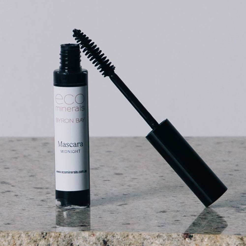 Eco Minerals Natural Mascara - Midnight Black | Vegan, Cruelty-Free & Waterproof | Perfect for Daily Wear & Special Occasions