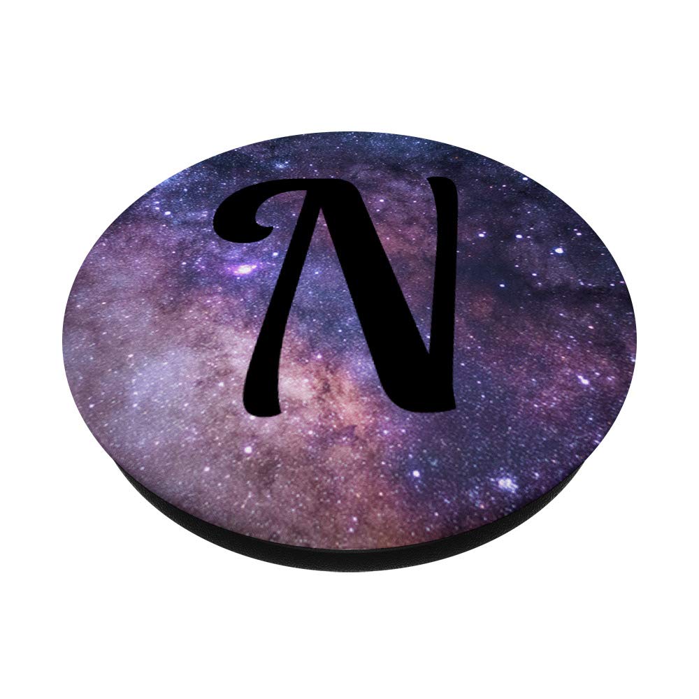 Galaxy Letter N PopSocket Grip & Stand for Phones & Tablets - Secure Hold & Hands-Free Viewing