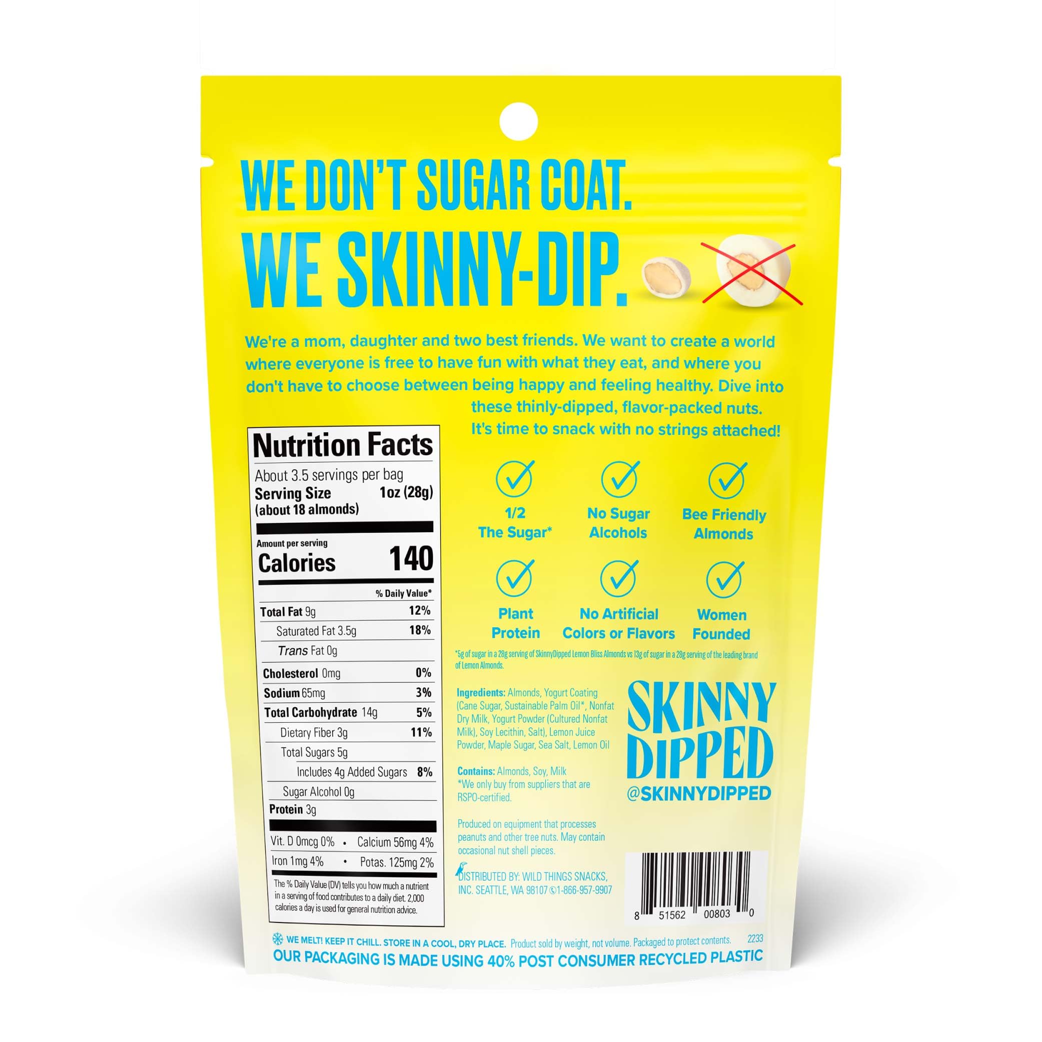 SkinnyDipped Faves Variety Pack - Healthy Snacks with Plant Protein, Gluten Free, Non-GMO, Low Sugar (6 Pack) | Perfect for On-the-Go, Office Snacks & Post-Workout Nutrition