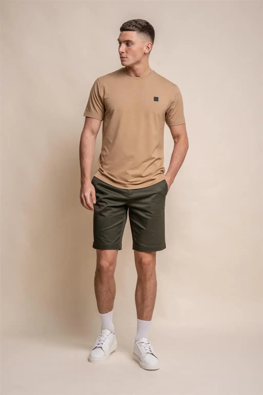 Cavani Men's Sand Bogart T-Shirt - Comfortable Casual Short Sleeve Tee for Everyday Wear | Perfect for Outdoors, Gym & Relaxing