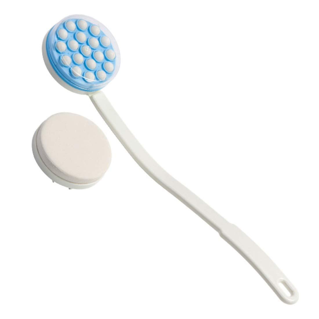 Homecraft Toe Washer & Foot Brush - Long Handle Massage Tool for Back Pain Relief & Lotion Application