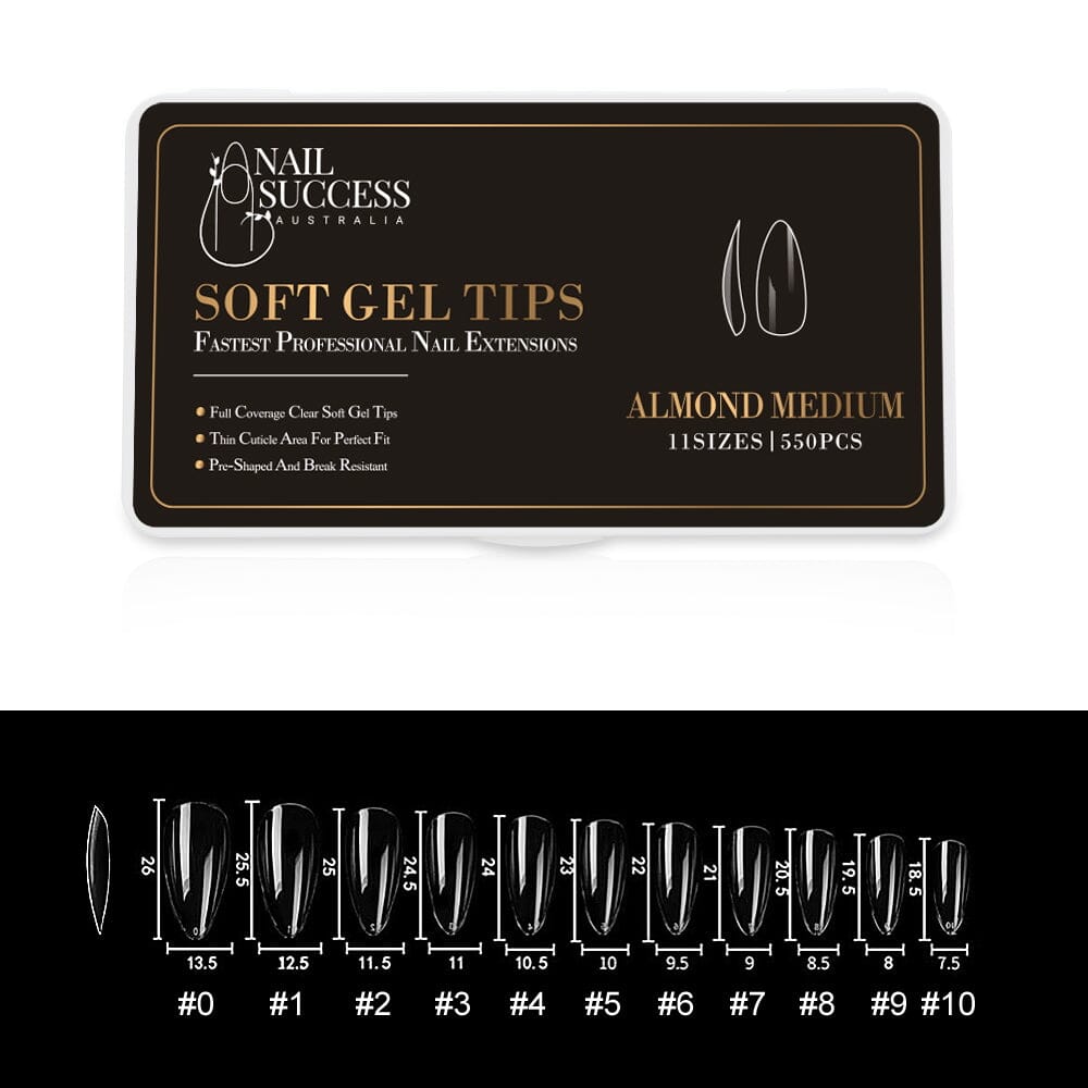 Soft Gel Press On Nails - Natural Looking Fake Nails with Easy Application for Manicures & Special Occasions