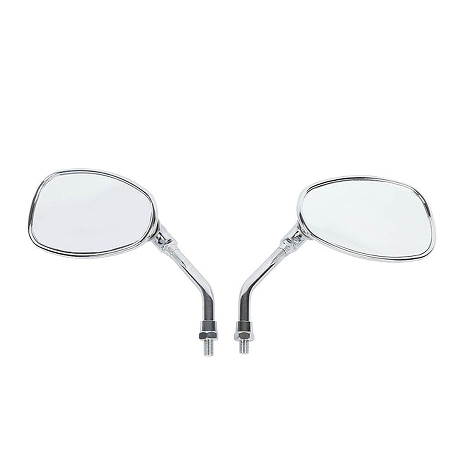 Universal Motorcycle Rearview Mirrors - 1 Pair Black Plating Wing Mirrors for Motorbike, E-Bike & Scooter - Durable Side Mirrors for Enhanced Safety & Style - Perfect for Commuting, Touring & Off-Road Adventures