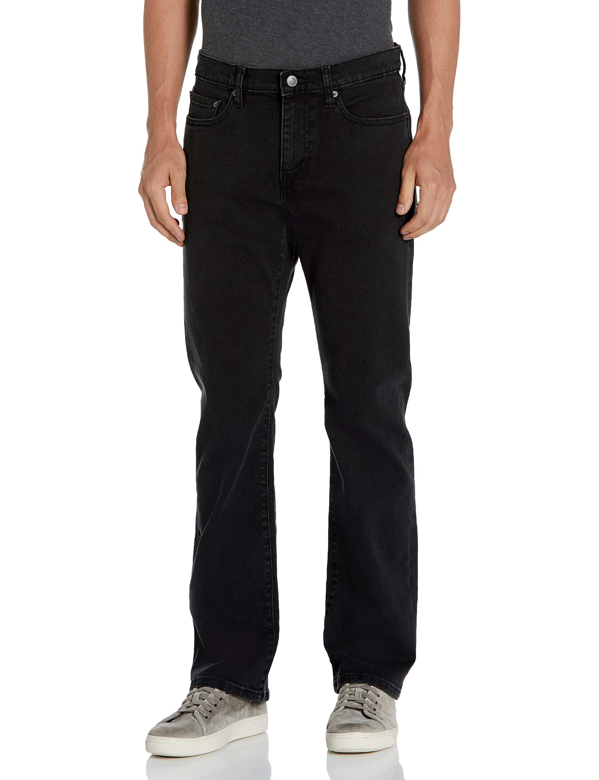 Amazon Essentials Men's Straight-Fit Stretch Bootcut Jeans - Comfortable Denim Pants for Casual Wear & Work | Perfect for Everyday Use, Office & Outdoor Activities