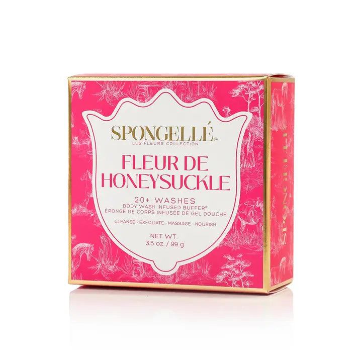 Fleur De Honeysuckle Body Buffer - Exfoliating Scrub for Smooth Skin | Perfect for Spa Day, Shower Routine & Self-Care Gifts