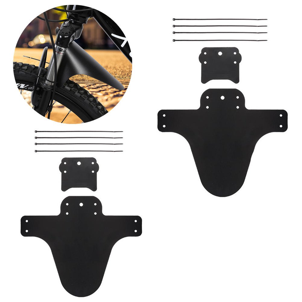 Lightweight Mountain Bike Fenders Set - Front & Rear Mud Guards for Road Bikes & MTBs | All-Weather Protection for Commuting & Trail Riding