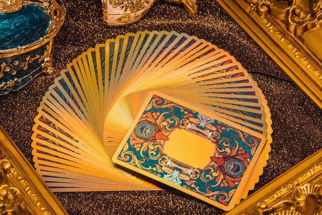 Wonder Journey Premium Golden Playing Cards - Luxury Poker Deck for Magic Tricks, Card Games & Collectors | Perfect for Parties, Casino Nights & Gifts