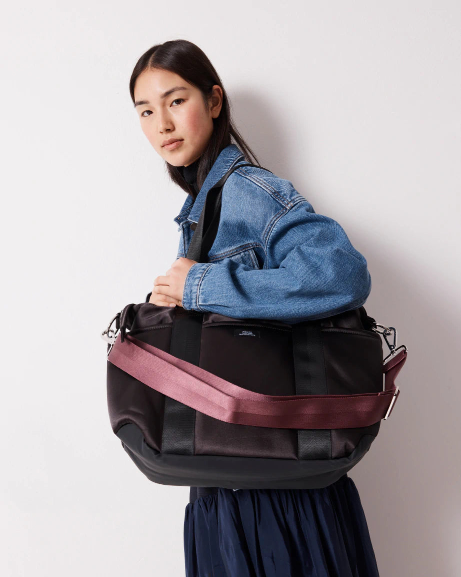 Everything 86 Tote Bag - Stylish Black & Mulberry Crossbody Handbag for Women | Perfect for Work, Travel & Shopping