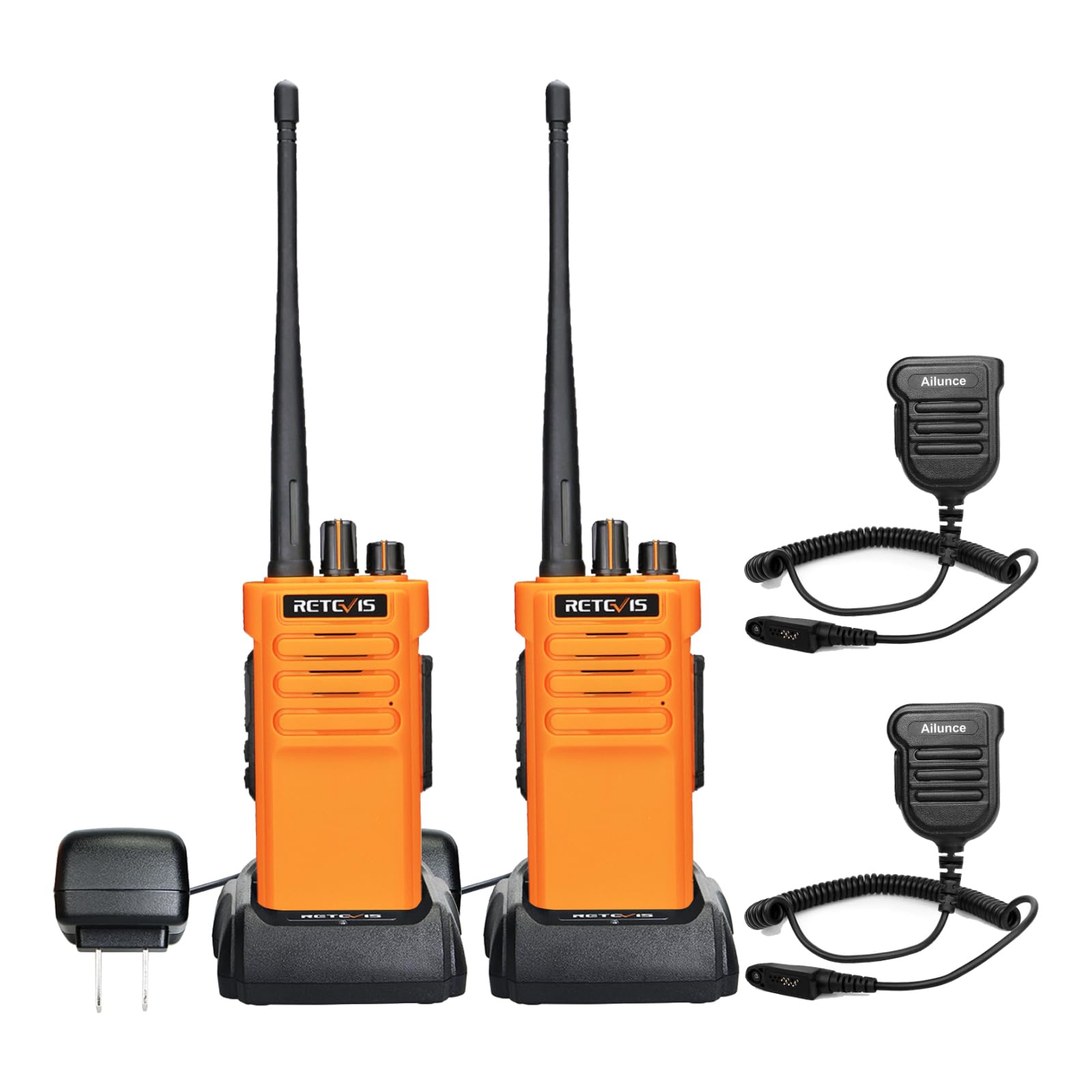 Retevis RT29 Long Range Rechargeable Two Way Radios - High Power Walkie Talkies for Adults with IP67 Waterproof, VOX & Emergency Alarm - Perfect for Outdoor Adventures, Hiking, Camping & Offroad Survival (2 Pack)