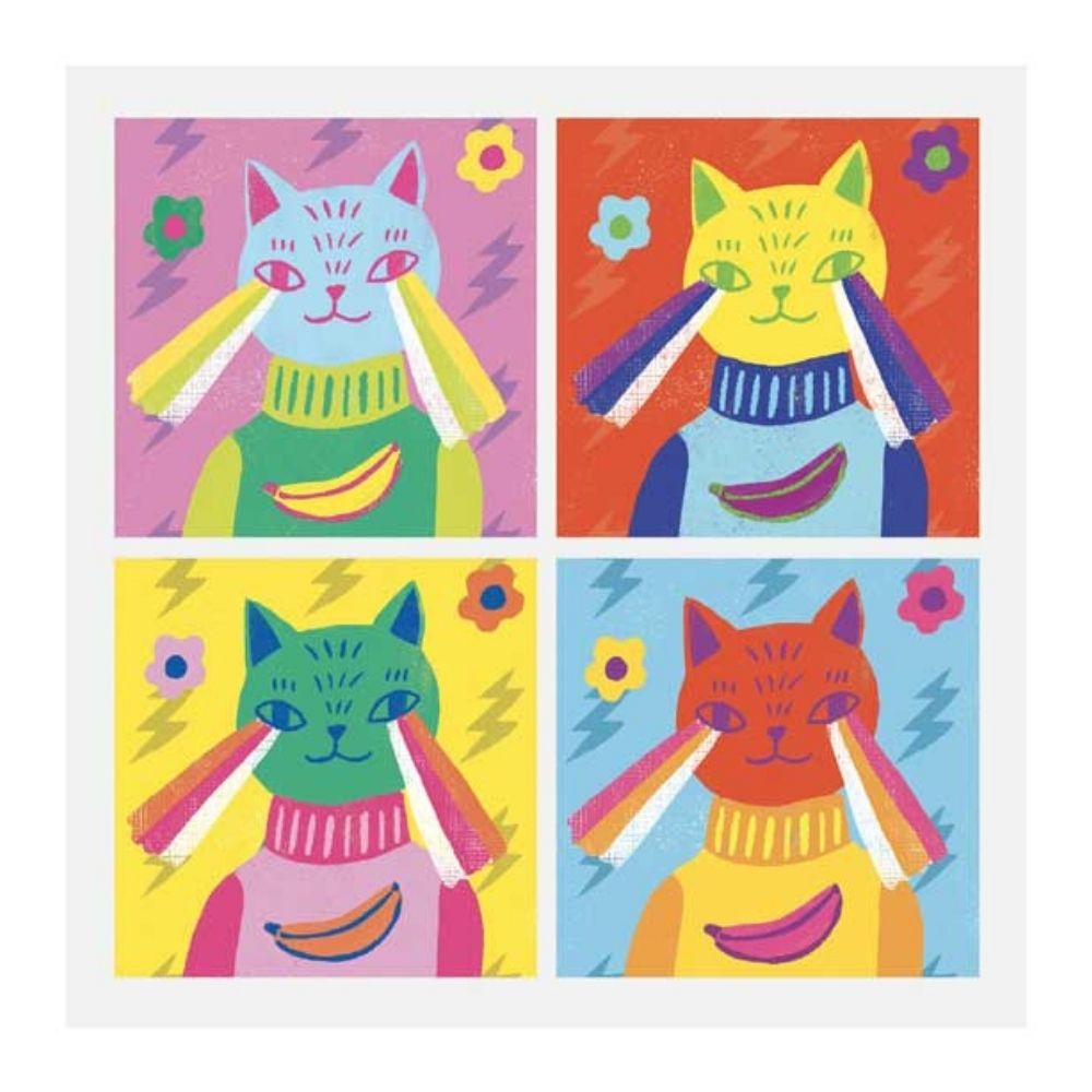Totally Pop (Andy Warhol) Collage Activity Kit by Djeco - Creative Art Project for Kids & Adults - Perfect for Home, Classroom & Party Activities