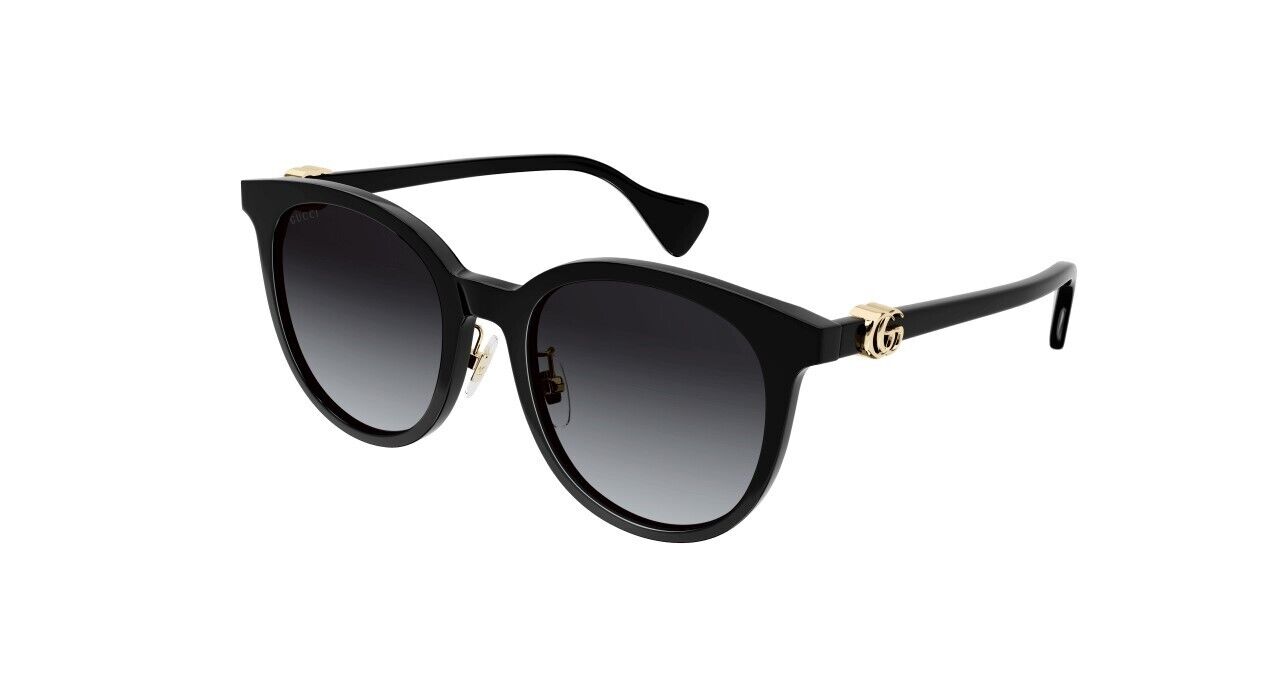 Gucci GG1073SK 002 Black/Gradient Grey Soft Round Women's Sunglasses - Stylish UV Protection Shades for Fashion, Beach & Outdoor Activities