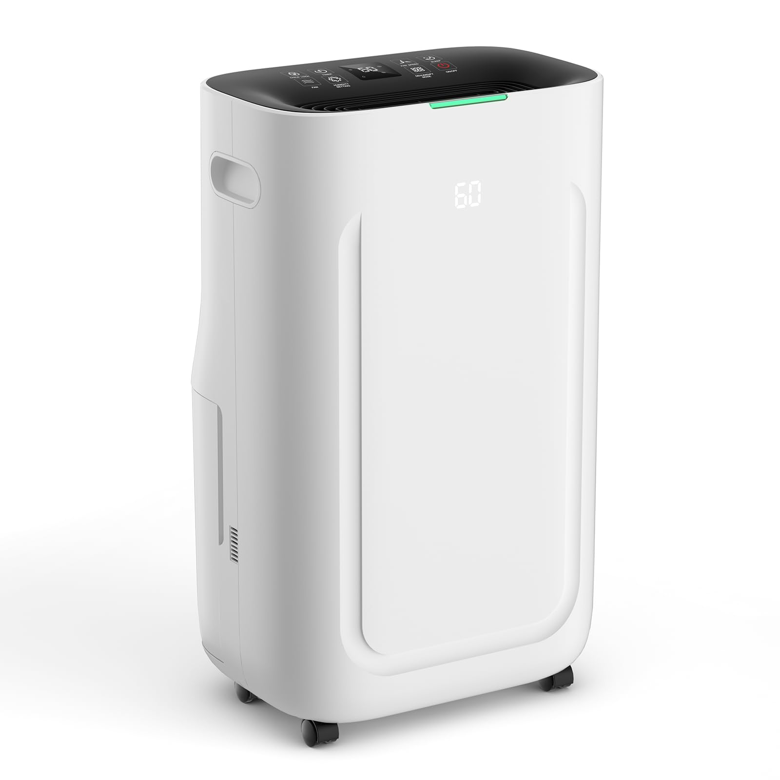 5000 Sq.Ft Energy Efficient Dehumidifier for Basement & Garage - 50-80 Pint Capacity, 1.71 Gal Water Tank with Drain Hose - 24H Timer, 4 Modes & Auto Shut-off - Perfect for Home, RV, Laundry Room & Damp Spaces